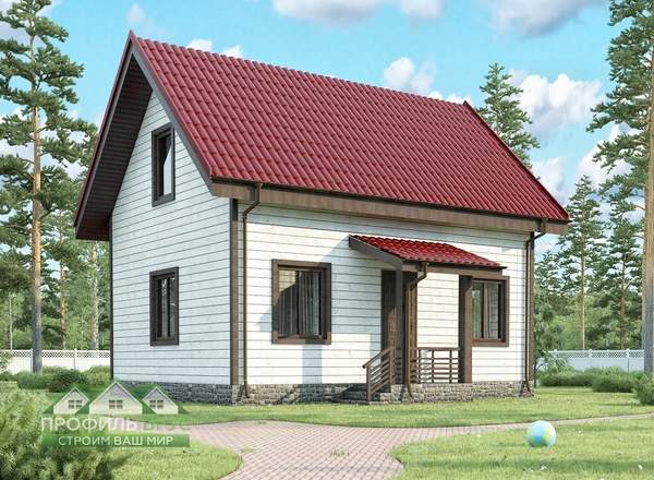 Проект дома из бруса «Бриг»